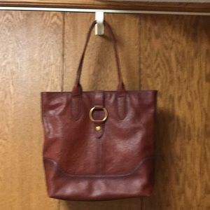 Frye Ring Tote (cognac)
